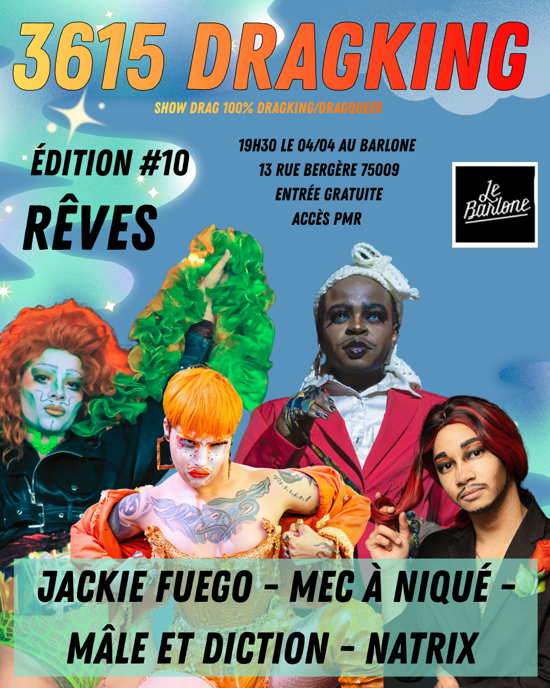 Affiche du prochain 3615 DRAGKING