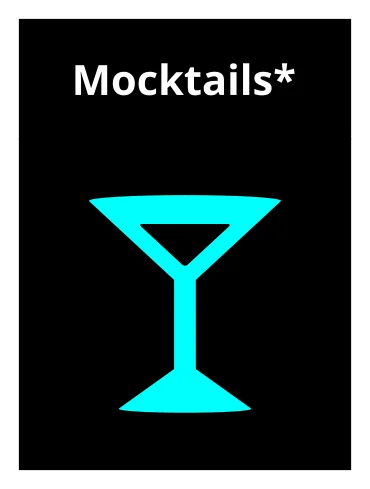 Carte des mocktails (cocktails sans alcool)
